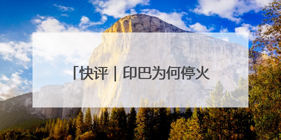 快评｜印巴为何停火？已达成“一场胜利，各自表述”的效果