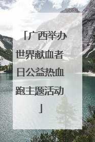 广西举办世界献血者日公益热血跑主题活动