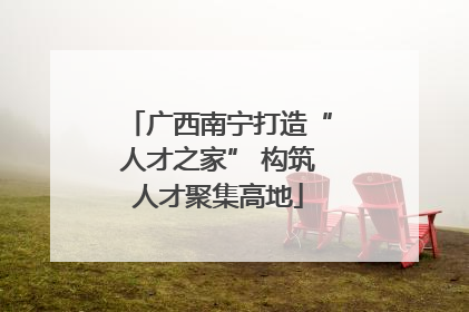 广西南宁打造“人才之家” 构筑人才聚集高地