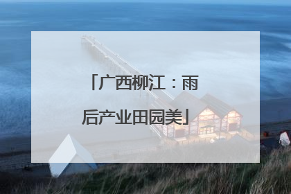 广西柳江：雨后产业田园美