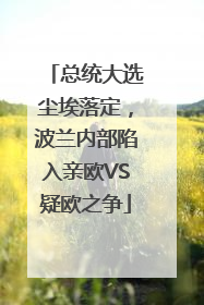 总统大选尘埃落定，波兰内部陷入亲欧VS疑欧之争