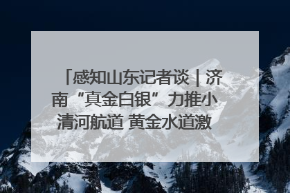 感知山东记者谈｜济南“真金白银”力推小清河航道 黄金水道激活区域经济新动能
