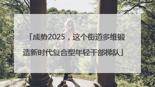成势2025，这个街道多维锻造新时代复合型年轻干部梯队