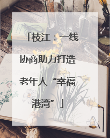 枝江：一线协商助力打造老年人“幸福港湾”