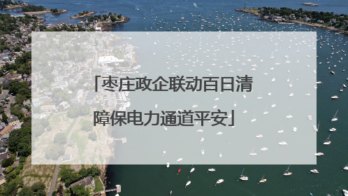 枣庄政企联动百日清障保电力通道平安