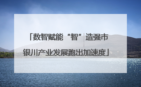 数智赋能“智”造强市 银川产业发展跑出加速度
