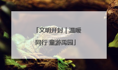 文明开封｜温暖同行 童游禹园