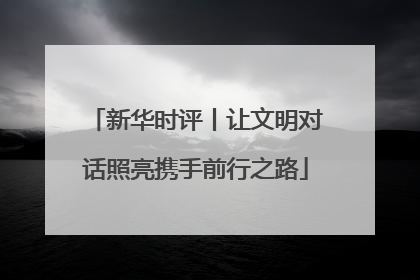 新华时评丨让文明对话照亮携手前行之路