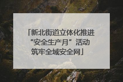 新北街道立体化推进“安全生产月”活动 筑牢全域安全网