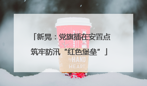 新晃：党旗插在安置点 筑牢防汛“红色堡垒”
