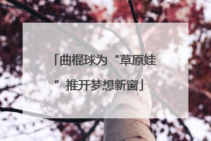 曲棍球为“草原娃”推开梦想新窗