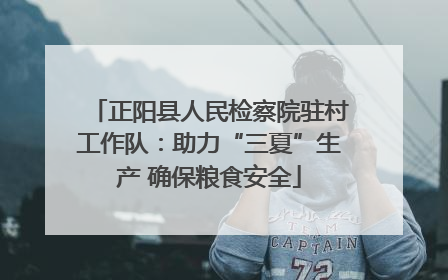 正阳县人民检察院驻村工作队：助力“三夏”生产 确保粮食安全