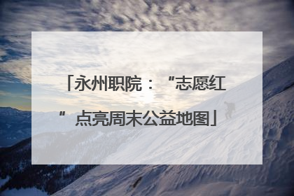 永州职院：“志愿红”点亮周末公益地图