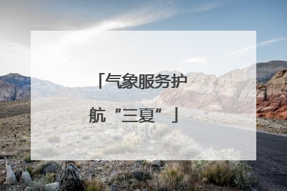 气象服务护航“三夏”