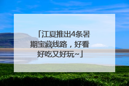 江夏推出4条暑期宝藏线路，好看好吃又好玩~