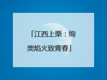 江西上栗：绚美焰火致青春