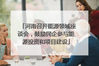 河南召开能源领域座谈会，鼓励民企参与能源投资和项目建设