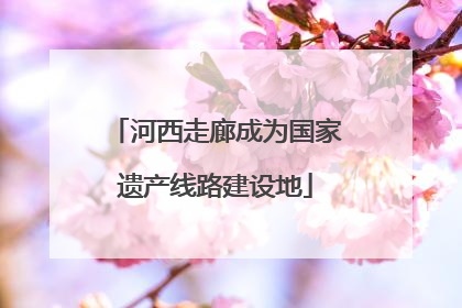 河西走廊成为国家遗产线路建设地