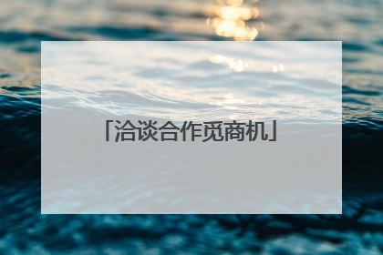 洽谈合作觅商机