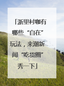 浙里村咖有哪些“自在”玩法，来潮新闻“吃货圈”秀一下