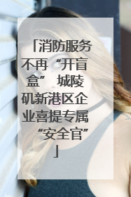 消防服务不再“开盲盒” 城陵矶新港区企业喜提专属“安全官”