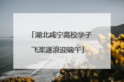 湖北咸宁高校学子飞桨逐浪迎端午