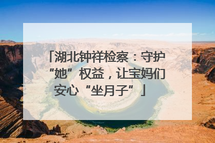 湖北钟祥检察：守护“她”权益，让宝妈们安心“坐月子”