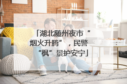 湖北随州夜市“烟火升腾”，民警“枫”景护安宁