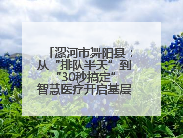漯河市舞阳县：从“排队半天”到“30秒搞定” 智慧医疗开启基层医院体检新模式
