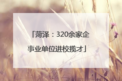 菏泽：320余家企事业单位进校揽才