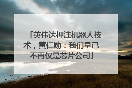 英伟达押注机器人技术，黄仁勋：我们早已不再仅是芯片公司