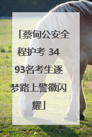 蔡甸公安全程护考 3493名考生逐梦路上警徽闪耀