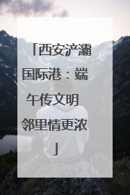 西安浐灞国际港：端午传文明 邻里情更浓