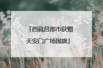 西藏昌都市获赠天安门广场国旗