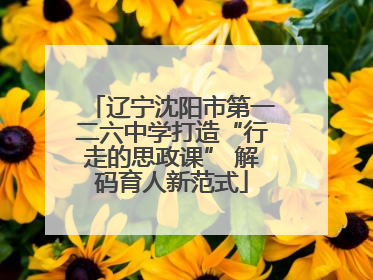 辽宁沈阳市第一二六中学打造“行走的思政课” 解码育人新范式