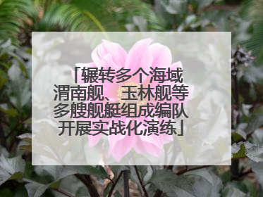 辗转多个海域 渭南舰、玉林舰等多艘舰艇组成编队开展实战化演练