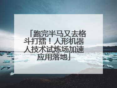 跑完半马又去格斗打擂！人形机器人技术试炼场加速应用落地
