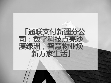 通联支付新疆分公司：数字科技点亮沙漠绿洲，智慧物业焕新万家生活