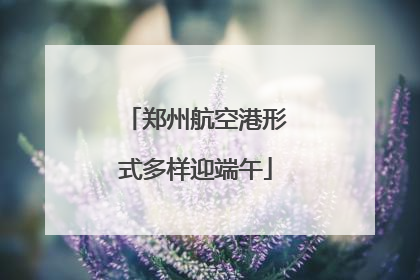 郑州航空港形式多样迎端午