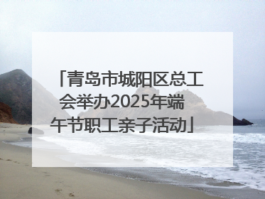 青岛市城阳区总工会举办2025年端午节职工亲子活动