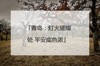 青岛：灯火璀璨处 平安底色浓