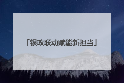 银政联动赋能新担当