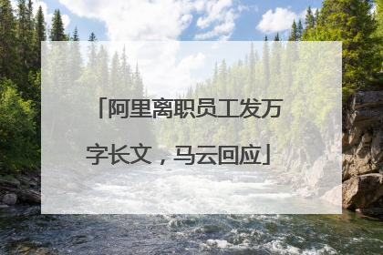 阿里离职员工发万字长文，马云回应