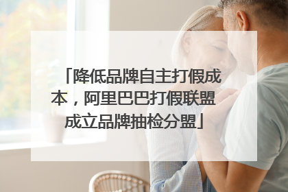 降低品牌自主打假成本，阿里巴巴打假联盟成立品牌抽检分盟