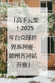 高手云集！2025年台克球世界系列赛-德州齐河站开赛