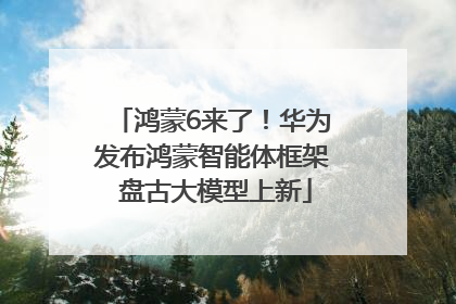 鸿蒙6来了！华为发布鸿蒙智能体框架 盘古大模型上新
