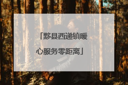黟县西递镇暖心服务零距离