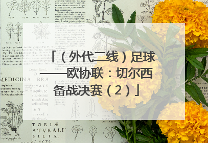 （外代二线）足球——欧协联：切尔西备战决赛（2）