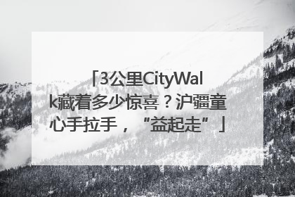 3公里CityWalk藏着多少惊喜？沪疆童心手拉手，“益起走”