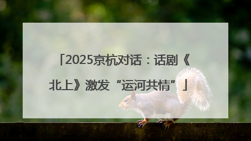 2025京杭对话:话剧《北上》激发“运河共情”